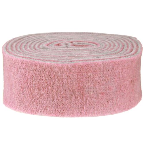 Product Pot ribbon decorative ribbon wool felt wool old pink grey 7.5cm 5m