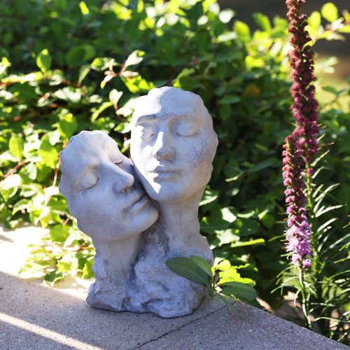 Floristik24 Dreaming couple stone cast bust lovers H29.5cm