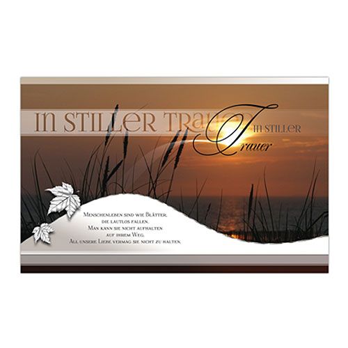Floristik24 Mourning cards sort. 9.9cm x 15.6cm 6pcs