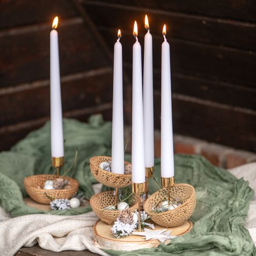 Floristik24 Dried Fruits Bell Cup Natural Mourning Decoration 8.5-11cm 10 Pcs