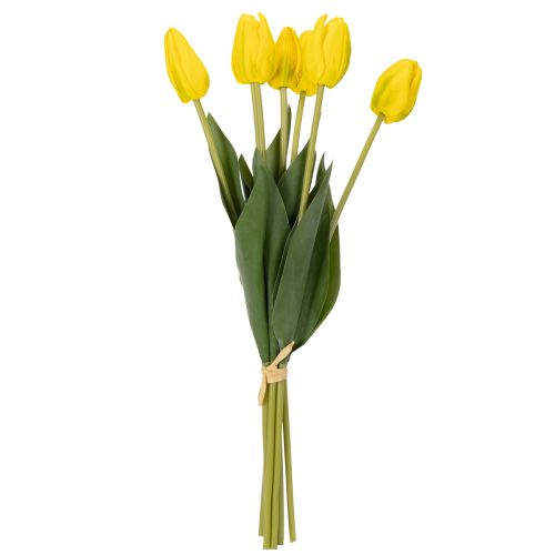 Product Artificial tulip flowers for realistic spring decoration in living room or office, 40cm, 7 pieces
