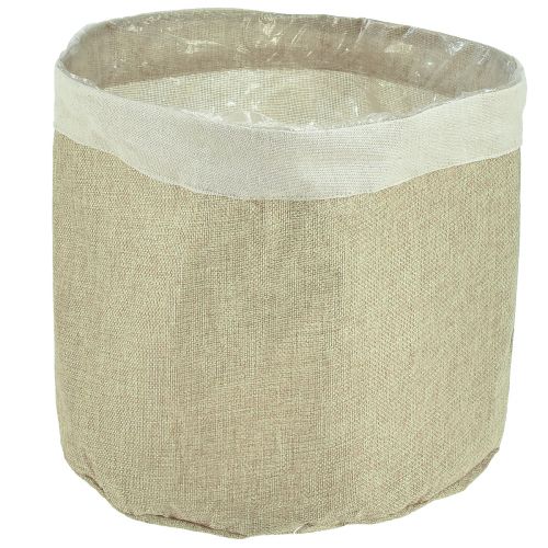 Planter jute fabric basket natural utensil Ø28cm H25cm 3pcs