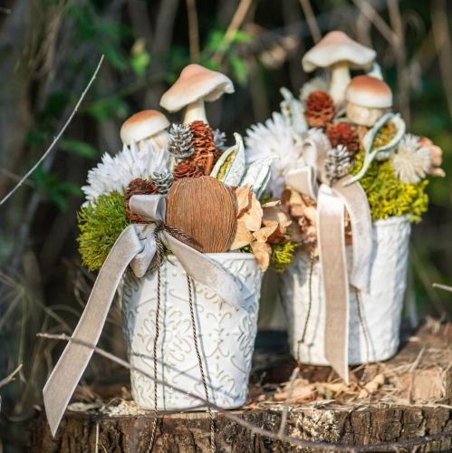 Planter Ceramic Plant Pot White Ø7cm H8cm 4pcs