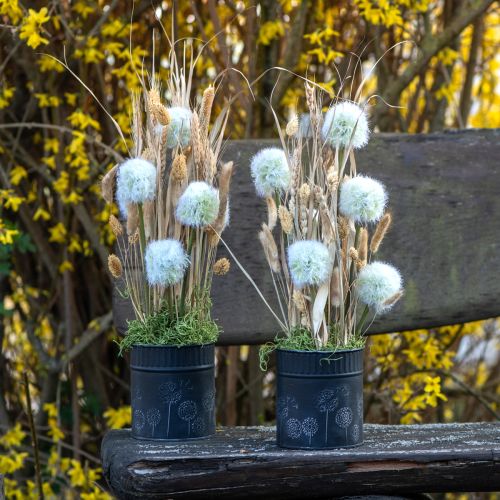 Product Planter Dandelion Flowerpot Black Ø9.5cm H11cm