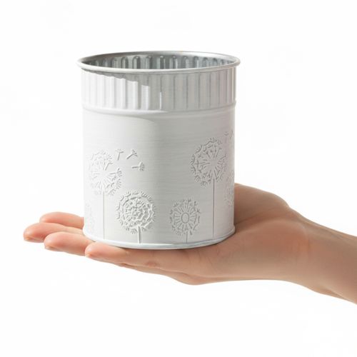 Product Dandelion flower pot, white, Ø9.5cm, H11cm