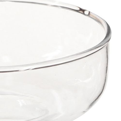 Product Vase bulbous glass vase Rikkie in clear Ø13cm H10cm 2pcs