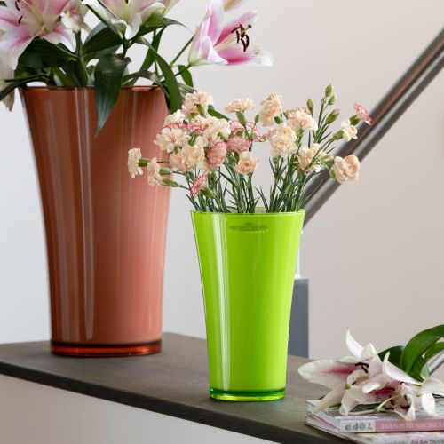 Floristik24 Vase Green Flower Vase Decorative Vase Fizzy Olive Ø16.5cm H27cm