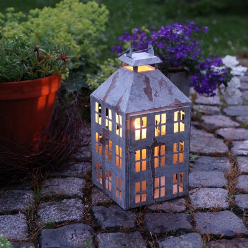 Vintage decorative lantern metal light house shabby chic H35cm