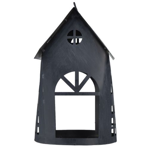 Product Birdhouse antique grey metal 30x15 cm