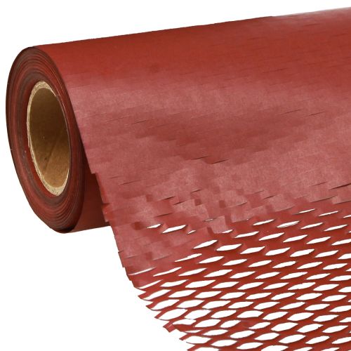Floristik24 Honeycomb Paper Gift Wrap Dark Red W50.5cm L2500cm