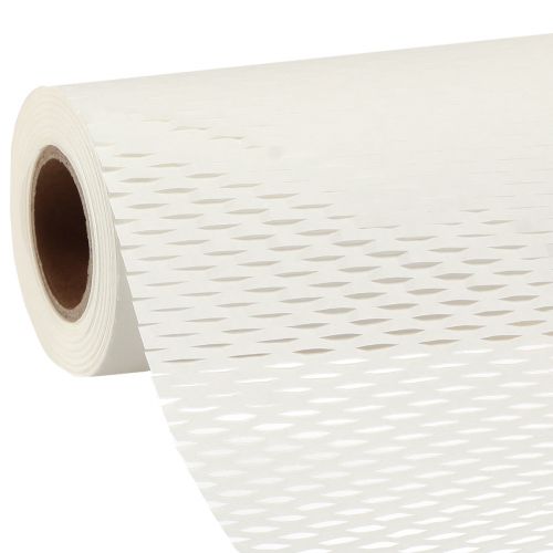 Product Honeycomb Paper Gift Wrap in White W50.5cm L2500cm