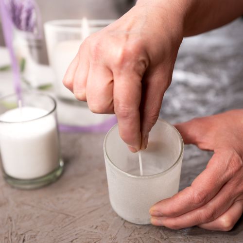 Product Wax granules candle sand wick scent lemongrass 400g