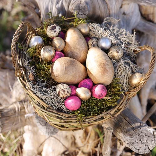 Product Quail Eggs Pink 3.5-4cm Blown Eggs Easter Decoration 50 pcs