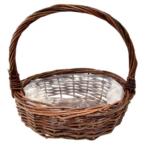 Floristik24 Rustic wicker basket set with handles – 3 sizes (36cm, 31cm, 26cm) – Versatile storage and decoration – Set of 3