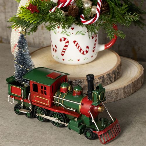 Product Christmas train with fir locomotive Christmas green 20cm