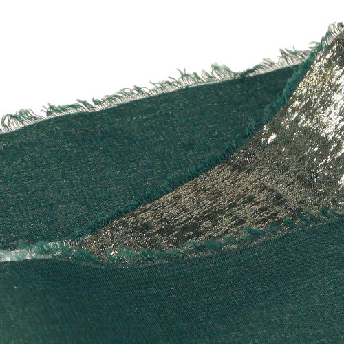 Floristik24 Christmas Ribbon Green Gold Frayed Vintage W40mm L10m