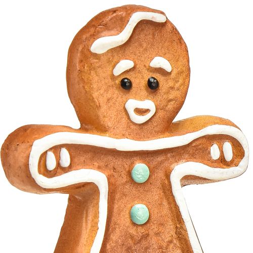 Product Ceramic Christmas decoration gingerbread woman and man set 7cm 6 pack