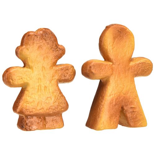 Product Ceramic Christmas decoration gingerbread woman and man set 7cm 6 pack