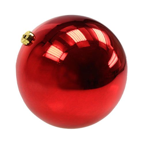 Product Christmas ball medium plastic red 20cm