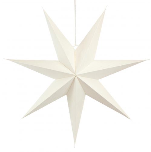 Product White paper star, 60cm, set of 2, Christmas decoration, light-up star
