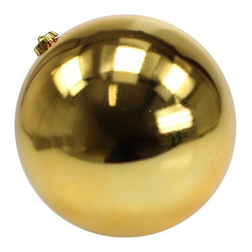 Product Christmas ball plastic large gold Ø25cm