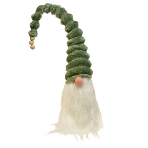 Floristik24 Festive gnome with spiral green hat and white beard 65cm – Scandinavian Christmas magic for your home – 2pcs