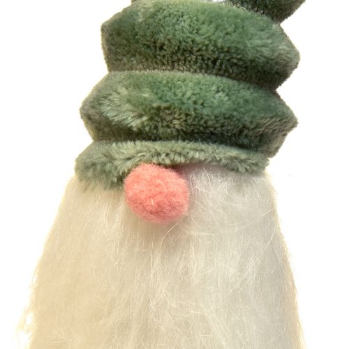 Floristik24 Festive gnome with spiral green hat and white beard 65cm – Scandinavian Christmas magic for your home – 2pcs