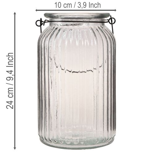 Glass lantern/candle holder