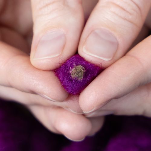 Product Fluffy Mirabell Wool Cord Purple 25m Decorative Ribbon Floristry Crafts