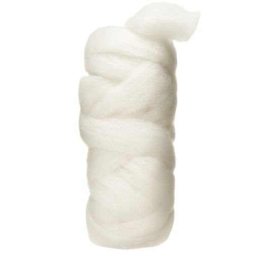 Product Wool roving 10m white