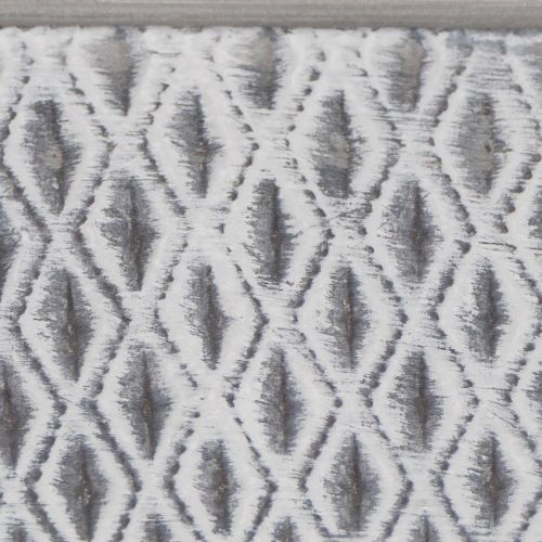 Zinc bowl with diamond pattern, 26cm x 15.5cm | Floristik24.ie
