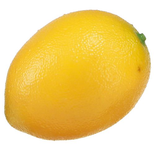 Product Artificial Lemon Decorative Fruits, Plastic, Yellow, for Home Decor and Shop Windows, Ø5.5cm, H8cm, 6-Pack