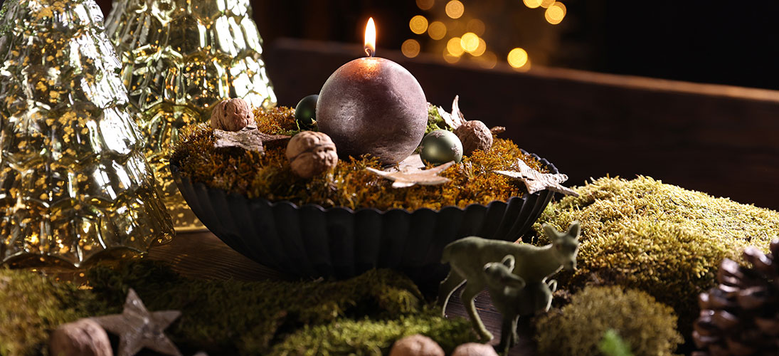 Ball candle and round candles