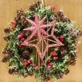 Floristik24 Cones wreath with berries covered with snow Ø27cm