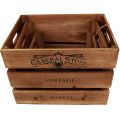 Floristik24 Vintage wooden box decorative flamed 38cm/32cm/26cm set of 3