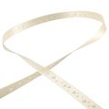 Floristik24 Gift ribbon cream wedding ribbon decorative ribbon 15mm 20m