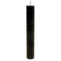 Floristik24 Taper Candles Solid Colored Black Candles 34×240mm 4 pcs