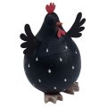 Floristik24 Decorative chicken black wooden decoration hen Easter decoration wood H13cm