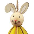 Floristik24 Easter decoration for hanging Easter bunnies wooden hanging decoration H9.5cm 8pcs