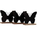 Floristik24 Table decoration wood decoration butterfly black natural 12cm 6pcs