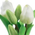 Floristik24 Artificial tulips in pot White tulips artificial flowers 22cm
