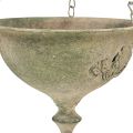 Floristik24 Decorative metal bowl for hanging antique green rust Ø20cm