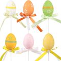 Floristik24 Easter eggs decorative flower plugs decorative plugs colored 6cm 12pcs