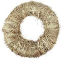 Floristik24 Decorative wreath hay wreath natural wreath summer wreath Ø27cm 2pcs
