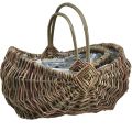 Floristik24 Plant basket basket with handle oval 35×25/25×18cm set of 2