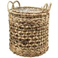 Floristik24 Plant basket seagrass basket water hyacinth Ø31/26cm set of 2