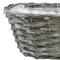Floristik24 Plant basket woven basket oval gray 50/43/37cm set of 3