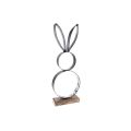 Floristik24 Easter bunny decoration metal black silver Easter figure 11×31cm