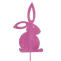 Floristik24 Easter bunny wooden flower plugs Easter bunnies 30.5cm 18pcs