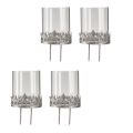 Tealight holder with glass silver antique Ø7cm 4 pcs | Floristik24.ie